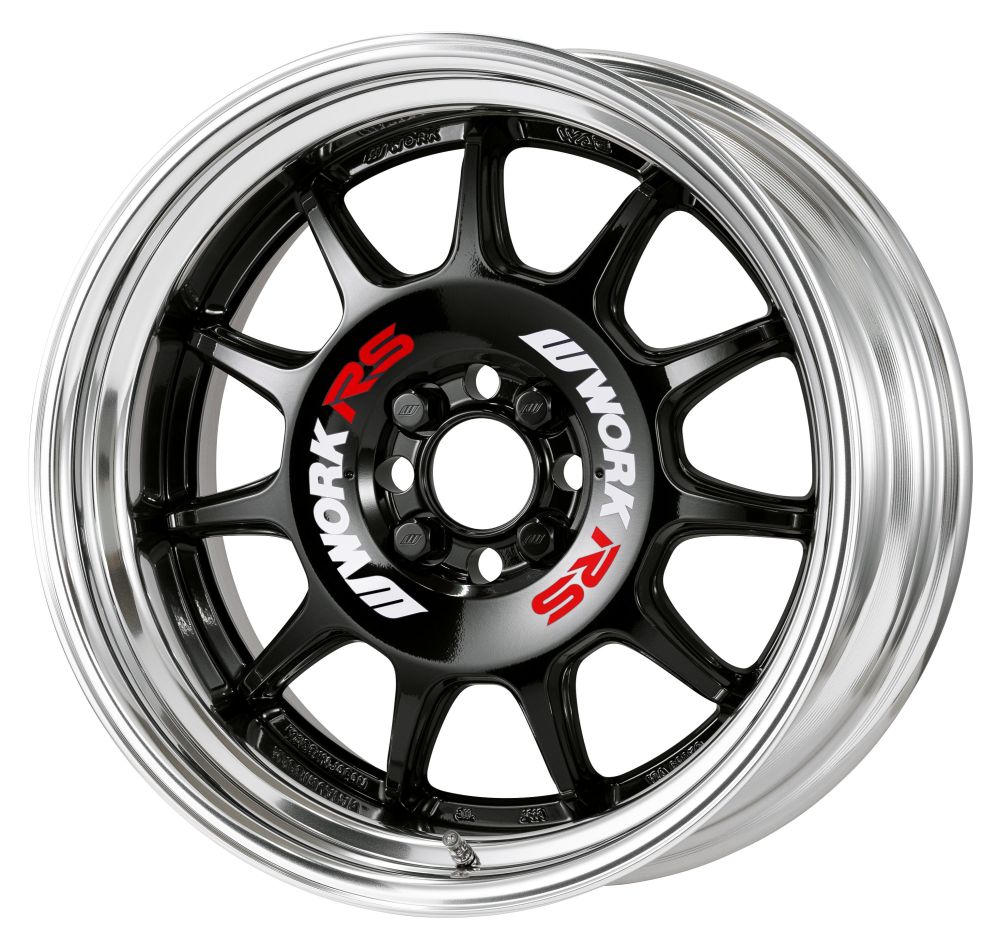 WORK エモーション RS11 17インチ&times;7J Sリム 4-100 5-100 5-114.3 ホイール ワーク EMOTION BLK/WHT 17x7J｜タイヤショップZERO2号店 33,598円