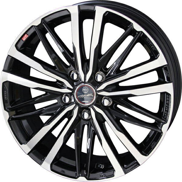 AME スマック クレスト 16インチ×6.5J +48 5穴 114.3 ホイール Smack CREST サファイアブラックxポリッシュ 16x6.5J|タイヤショップZERO2号店