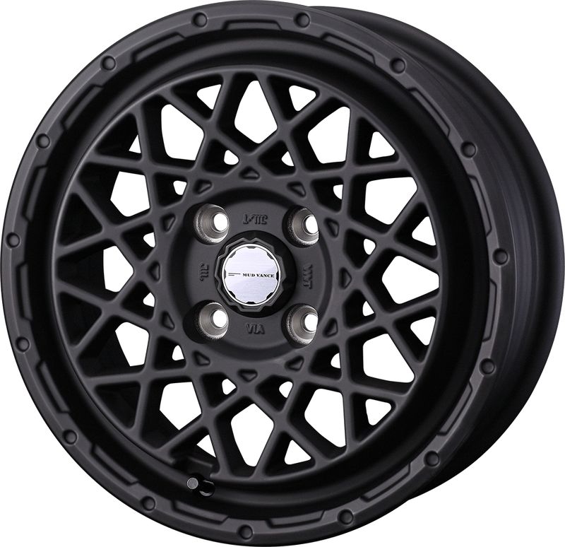 weds ウェッズアドベンチャー マッドヴァンス 09 15インチ×4.5J +45 4-100 ホイール WEDS ADVENTURE MUD VANCE 09 FLMAT-BLK/MAT-BRZ 15x4.5J|タイヤショップZERO2号店