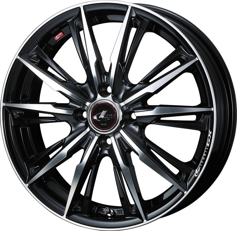 weds レオニス GX 15インチ&times;4.5J +45 4-100 ホイール ウェッズ LEONIS PBMC/BK/SC[RED]/BMCMC/HYPER BMC 15x4.5J｜タイヤショップZERO2号店