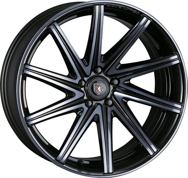 クリムソン リネアスポーツ ロッシ FF 19インチ&times;9J +35 5-114.3 MID ホイール Crimson LINEA SPORT ROSSI FF DR-CLR/HSLV-POL 19x9J｜タイヤショップZERO2号店