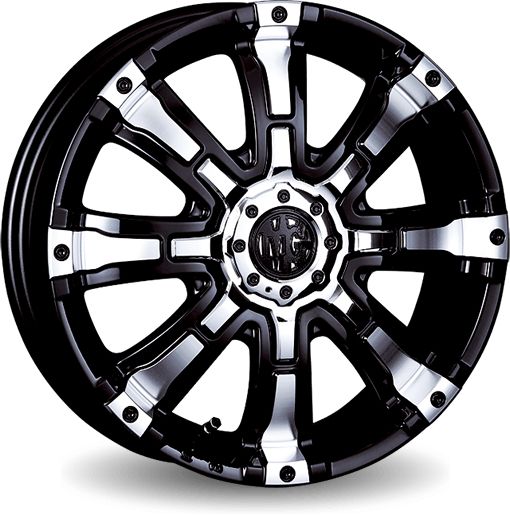 クリムソン MG ビースト 12インチ&times;4J +42 4-100 ホイール Crimson BEAST ハスラー Kカー BLK-POL 12x4J｜タイヤショップZERO2号店