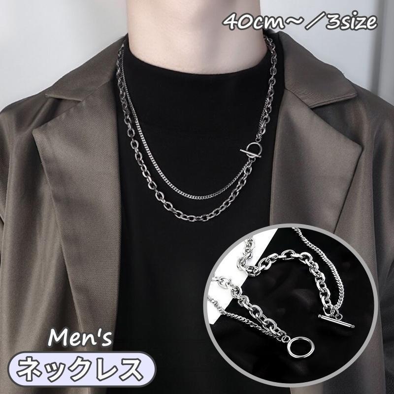 楽天市場】ネックレス 二連 二重 メンズ 男性 アクセサリー
