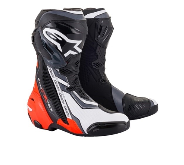 価格は安く SUPERTECH R レーシングブーツ 1329 BLACK RED FLUO WHITE