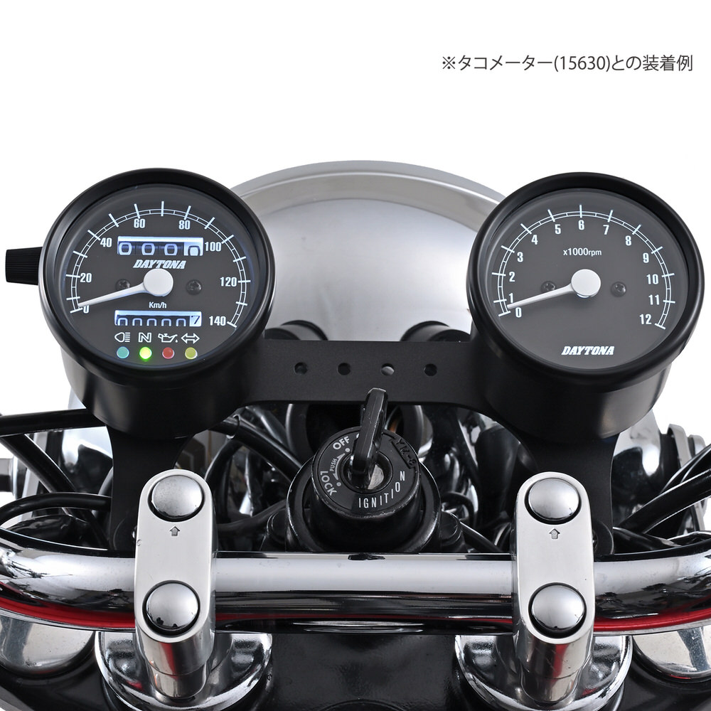 色移り有り DAYTONA（バイク用品） 機械式スピードメーター φ60