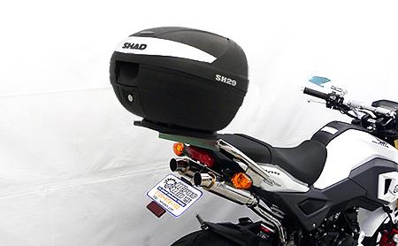 楽天市場 グロム Grom Msx125 用 リアキャリア リアボックスセット 43l バイクパーツのワールドウォーク