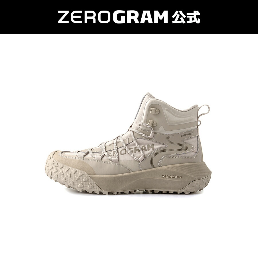 30%OFF【堅苦しさ】Cassel Z Mid Trekking Shoes/ 無し瓦 ZEROGRAM（SAFARI 点火装置ベージュ）トレッキングシューズ ブーツ ミッドカット 真っただ中撥ねのける 山登り靴 ロング山歩き 雨合羽 透湿 幅ひろい 軽さ 難民キャンプ 町若い者 メンズ レディース 男女兼用 靴