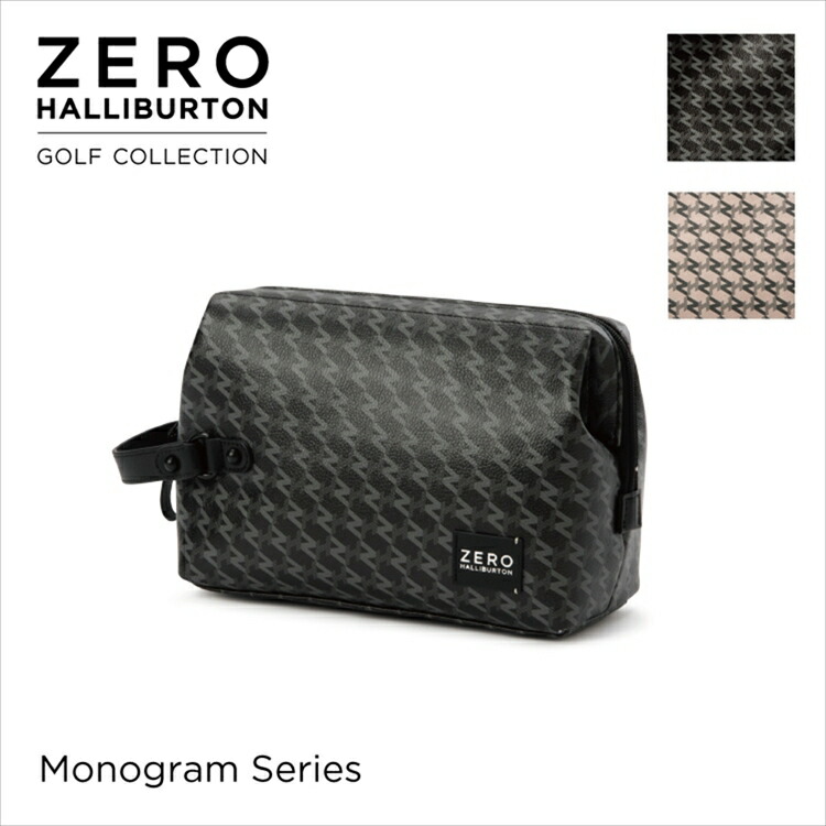 カートポーチ|ゴルフ|ゼロハリバートン ZERO HALLIBURTON ゼロハリバートンゴルフ ZH Monogram 82024 ブラック アイボリー
