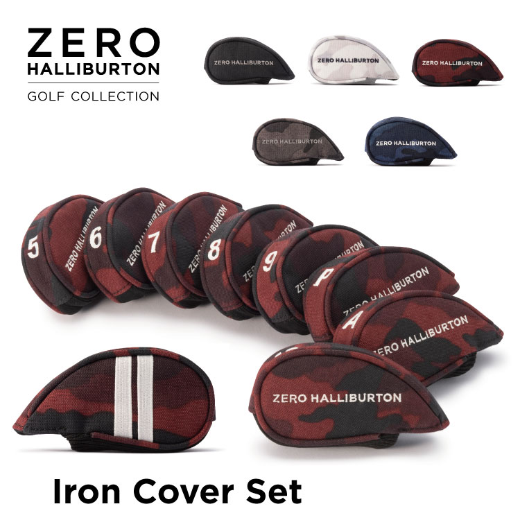 【本日5の付く日】ゼロハリバートン ZERO HALLIBURTON | ゴルフ GOLF | コーデュラシリーズ アイアンカバーセット 8個セット セパレート式 ZHG-CB2 Iron Cover Set カモフラ柄 82067