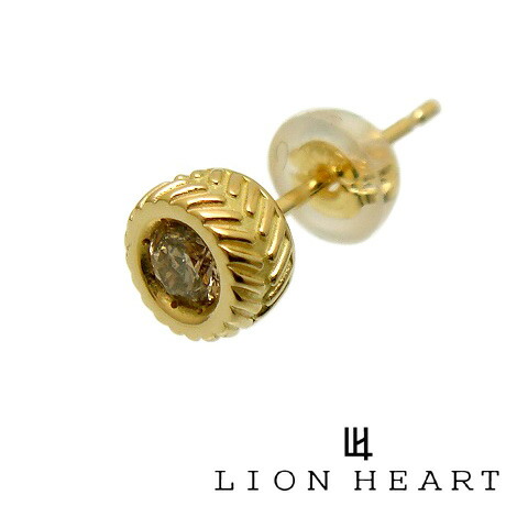 公式店舗 3日以内に発送 Lion Heart ライオンハート 01ea0072cl 18金 ダイヤモンド ピアス K18yg 金 ゴールド ポスト ピアス イエローゴールド ピアス 片耳 片売り 1点売り メンズ レディース ボタン ピアス Lionheart ライオン ハート 14vlhe18yd ギフト包装 対応