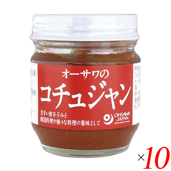 【4/15(水)限定！カードでポイント8倍！】オーサワのコチュジャン 85g 10個セット 国産 瓶 送料無料