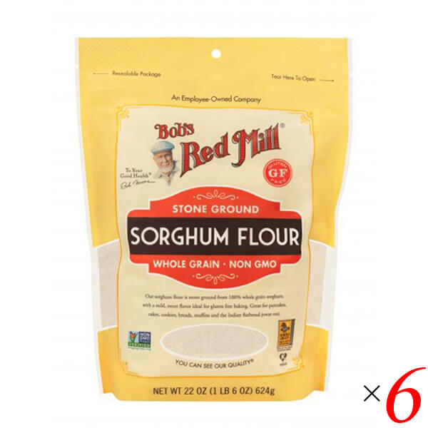 全粒粉 雑穀 ソルガム ソルガムフラワー 624g 6個セット Bob's Red Mill 送料無料