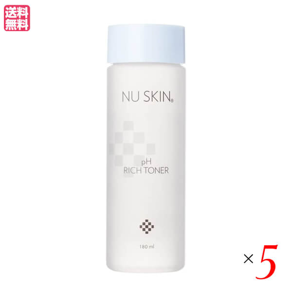 【4/15(水)限定！カードでポイント8倍！】ニュースキン pH リッチ トーナー 180ml ５本セット トナー 化粧水 ローション 送料無料