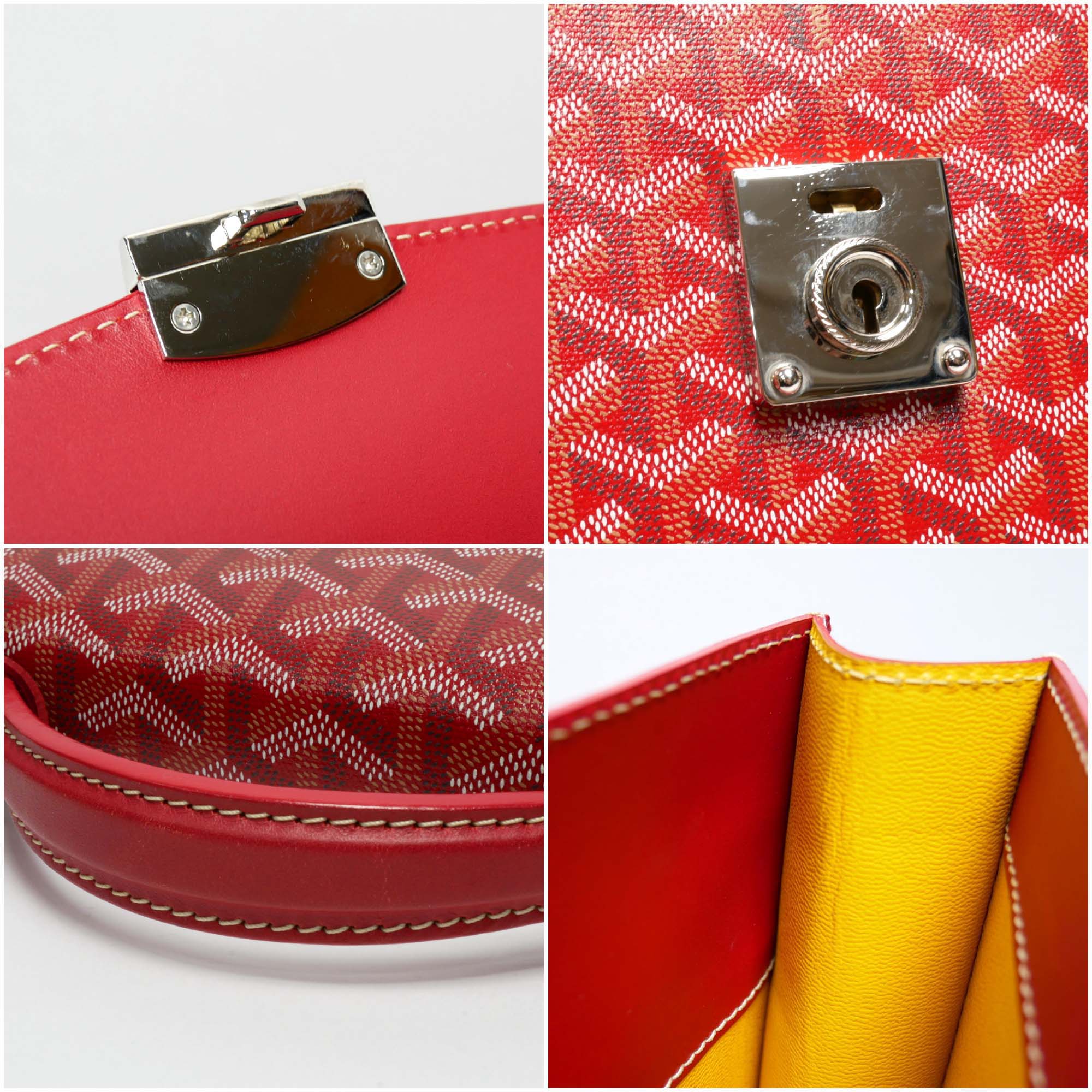 GOYARD ゴヤール ブリーフケース シルバー金具 レザー メンズ 