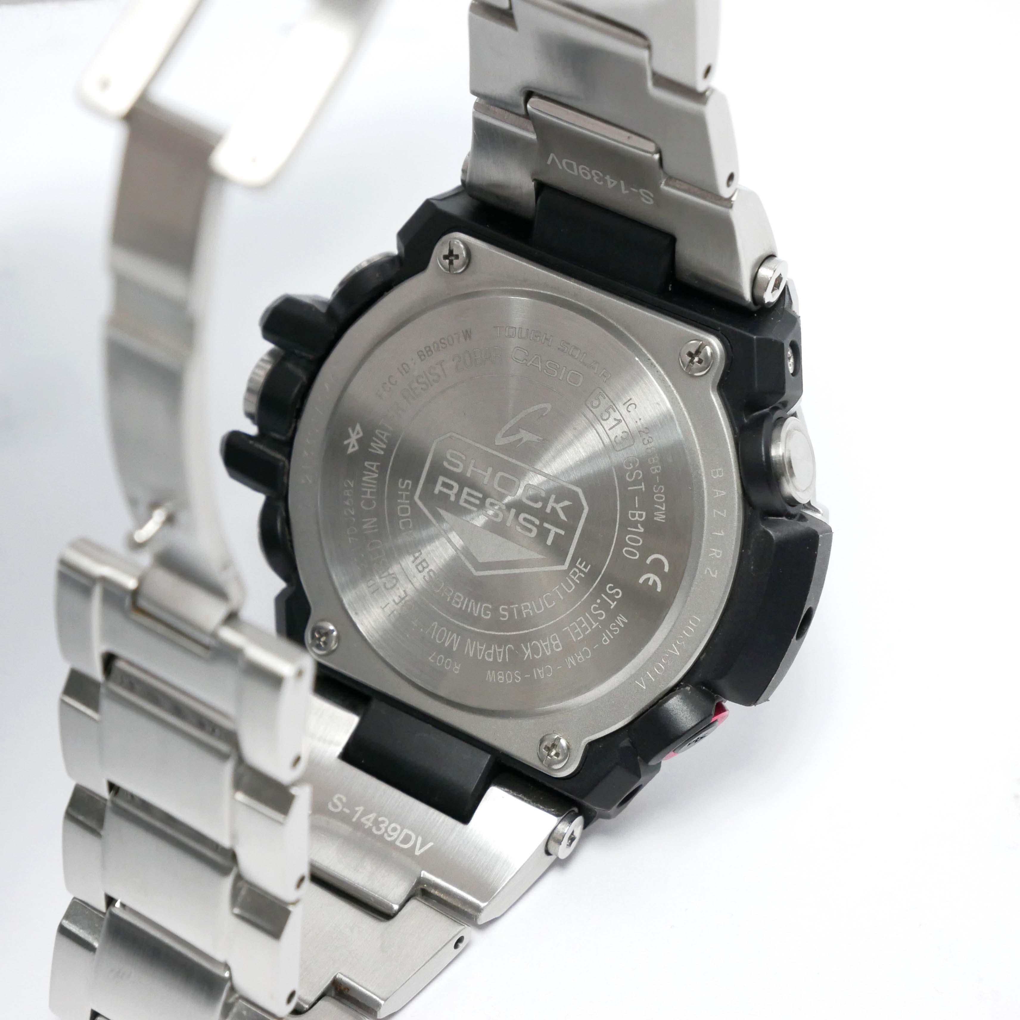 UNISEX S/M CASIO G-SHOCK G-STEEL GST-B100D-1AJF - 通販 - www