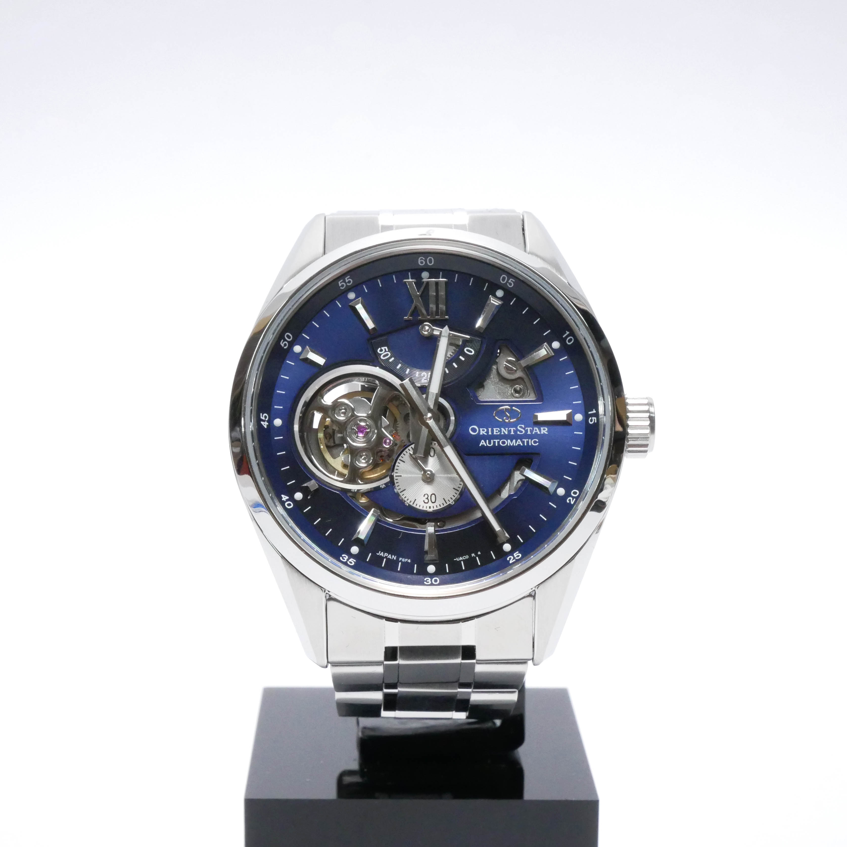 Orient Star オリエントスター サファイアクリスタル シルバー メンズ