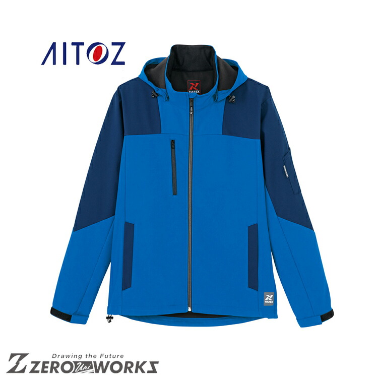アイトス AITOZ 10312 裏フリース防風ジャケット（男女兼用） 6L オールシーズン対応【 ワークウェア 作業着 作業服 ユニフォーム 送料無料 】