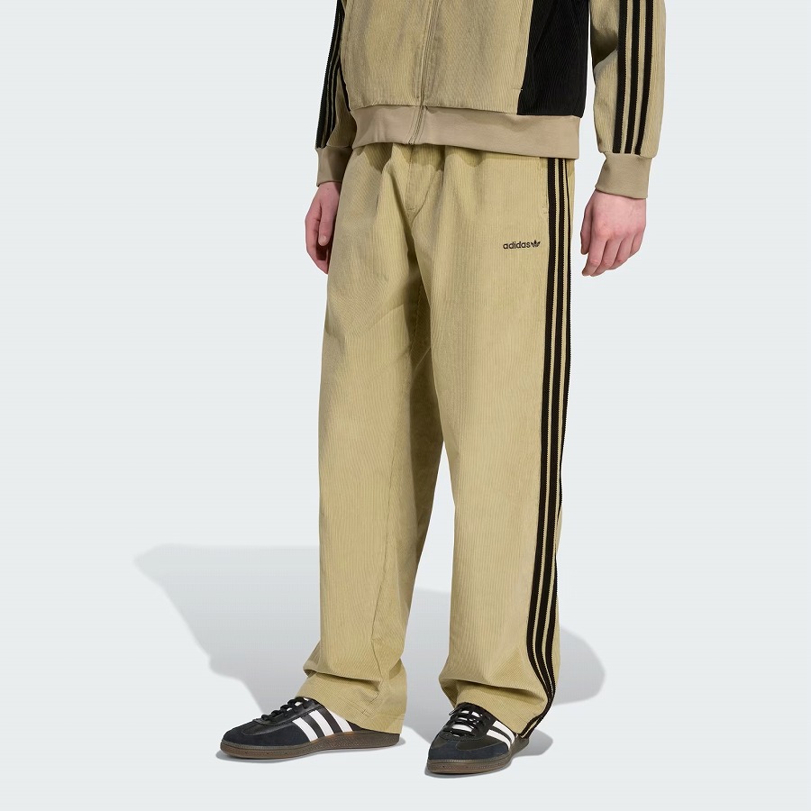 (アディダスオリジナルス) adidas Originals コーデュロイパンツ ジャージ モダン スリーストライプ ボトムス メンズ KS202 KA0623 MEN'S CORDUROY ORBIT GREEN × BLACK
