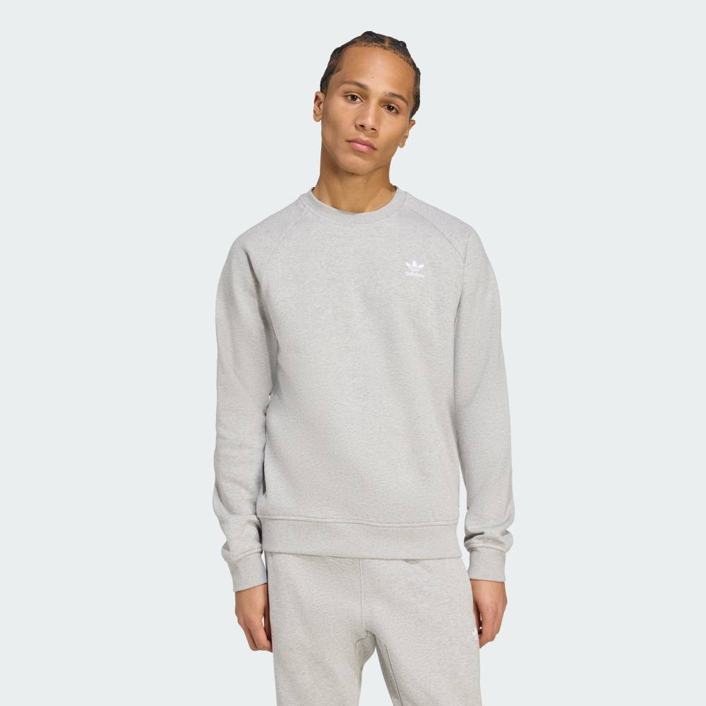 (アディダスオリジナルス) adidas originals トレフォイル エッセンシャルズ クルーネックスウェット ストリート メンズ JSU47 JY6140 MEN'S TREFOIL ESSENTIALS CREW NECK SWEATSHIRT MEDIUM GREY HEATHER × WHITE 7,100円
