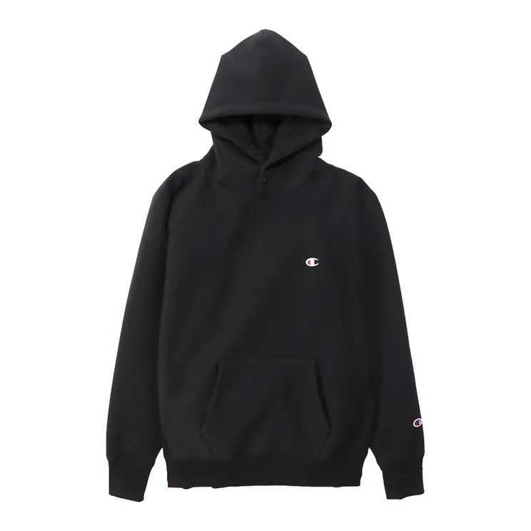 (チャンピオン)Champion リバースウィーブ フーデッドスウェットシャツ プルオーバースウェットパーカー ストリート メンズ C3-U123 090 MENS REVERSE WEAVE HOODED SWEATSHIRT BLACK|ゼロ・ゼロ・エイト