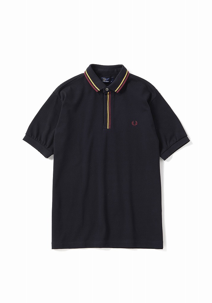 フレッドペリー スポーツシャツ F1751 01 PATTERN POLO SHIRT NAVY