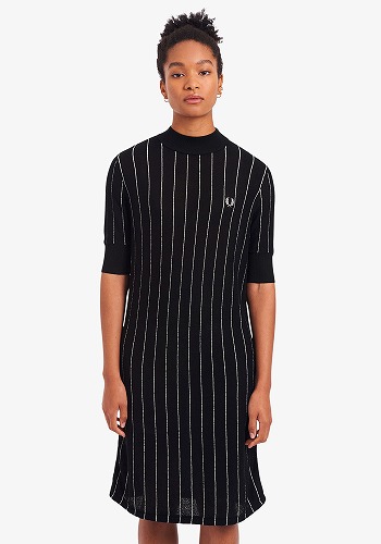 FRED PERRY フレッドペリー Open-Knit Shirt Dress FRED PERRY フレッドペリー Open-Knit Shirt Dress Fred Perry