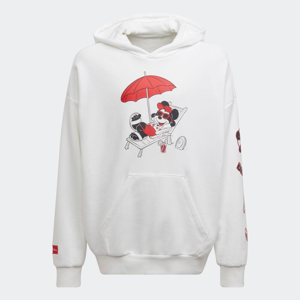 アディダスオリジナルス adidas Originals ディズニー ミッキーフレンズ パーカー フーディ ストリート キッズ 子供用 HF7578 KIDS DISNEY MICKEY FRIENDS HOODIE WHITE