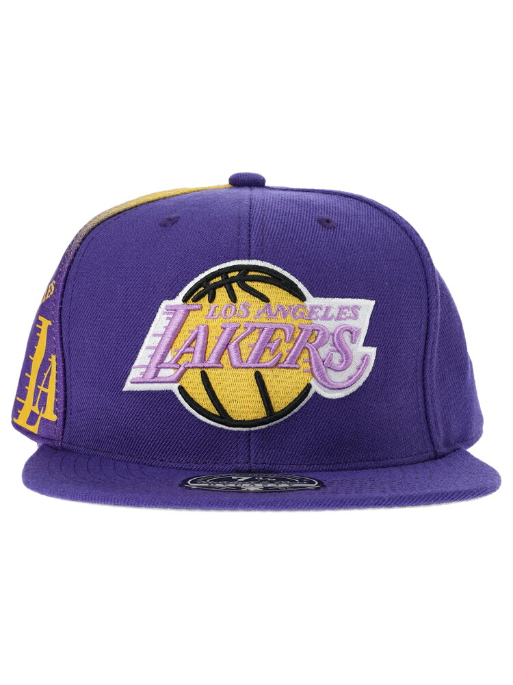 Mitchell & Ness ミッチェルアンドネス ロサンゼルスレイカーズ タペストリー フィッテッド HWC バスケットボール べースボールキャップ 帽子 メンズ ユニセックス MENS UNISEX TAPESTRY FITTED HHSF2990-LALPURP