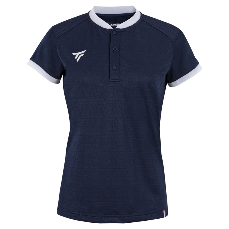 Tecnifibre テクニファイバー W.TEAM MESH POLO MARINE 亭主もち用 運動競技御召しもの