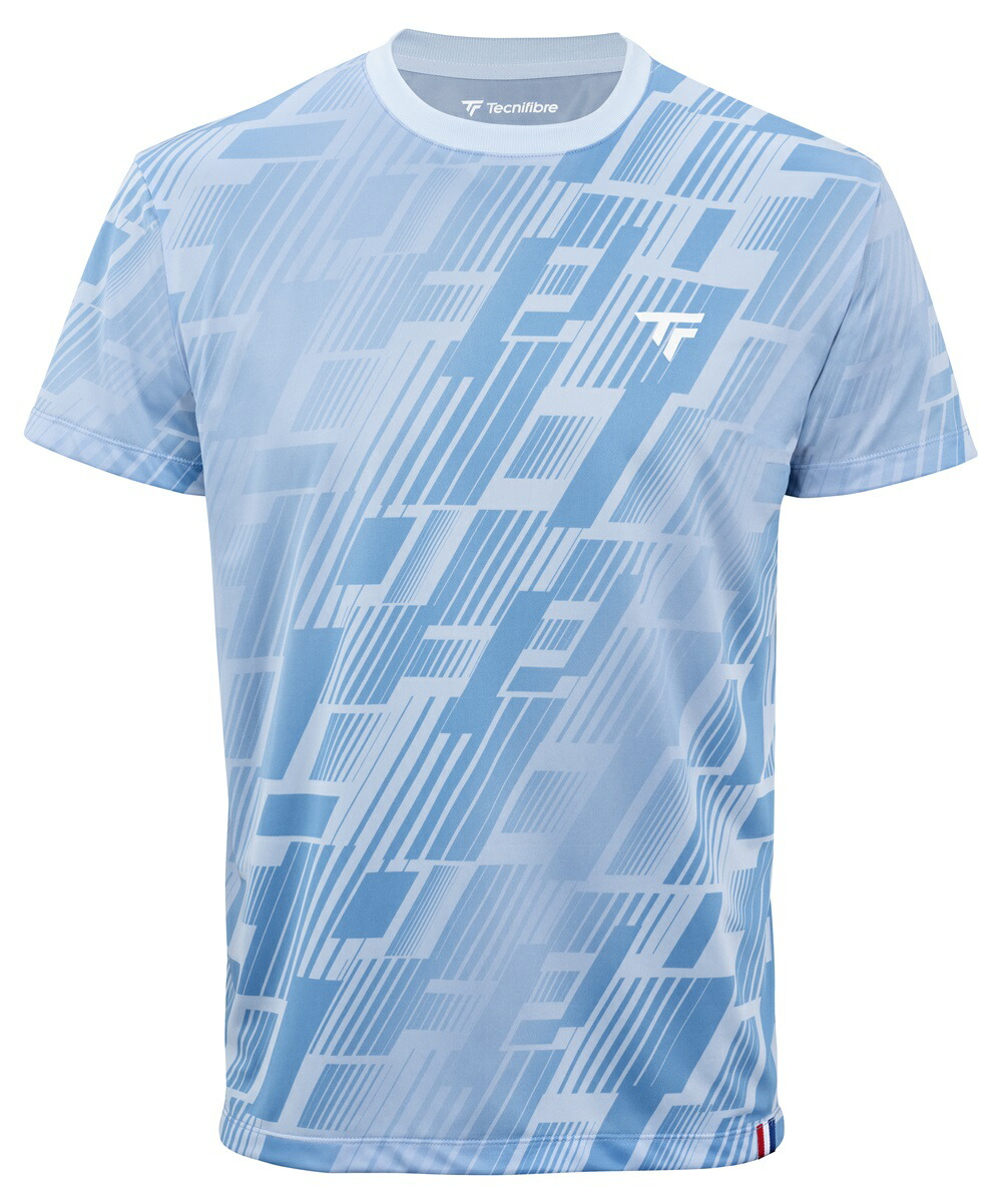 Tecnifibre テクニファイバー X-LOOP TEE SkY 成人男性用 庭球御召しもの メンズ  形づくる御召しもの