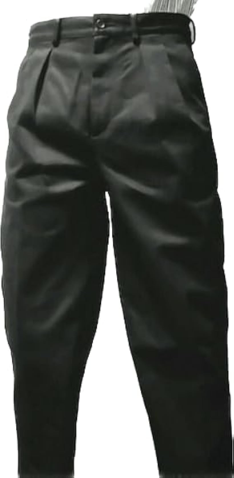 ２タックデニムパンツ ウエスト82cm テーパード ２タックパンツ (ブラック, LL)｜ファッションセレクト　ELNOA