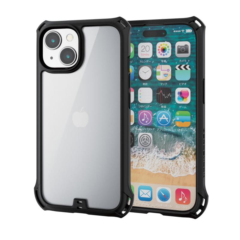 楽天市場】エレコム iPhone 15 用 ZEROSHOCK フレームカラー iPhone15