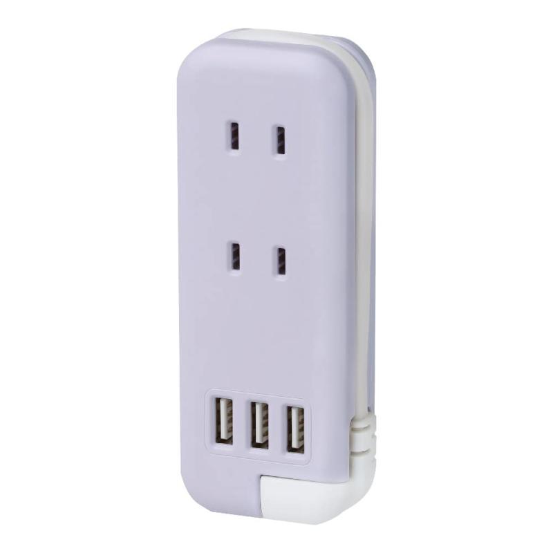 楽天市場】ソニック UL-6345-V スリム ポータブルコンセント ポーチ付