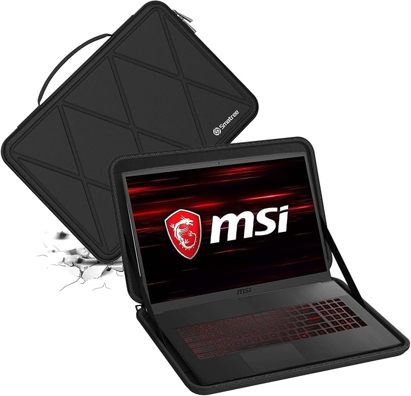 互換品 ハードEVA保護スリーブケース 17.3インチ MSI GF75 薄型シリーズ用 ノートパソコンハードケース 360度耐衝撃 防水 M118 (Black, For MSI 17.3インチ(M118))|生活雑貨の大型店 暮匠