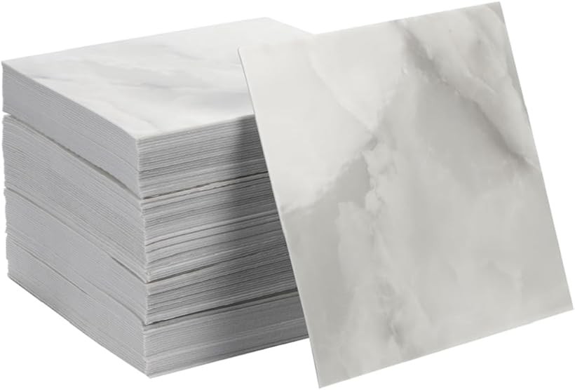 防水 タイルシート 壁紙シール 100枚セット 30x30cm 厚さ2.5mm アルミ箔素材 3D立体デザイン 耐熱 防汚 防カビ リフォームシート 粘着タイプ 簡単施工 DIY リメイクシート (大理石)｜生活雑貨の大型店　暮匠