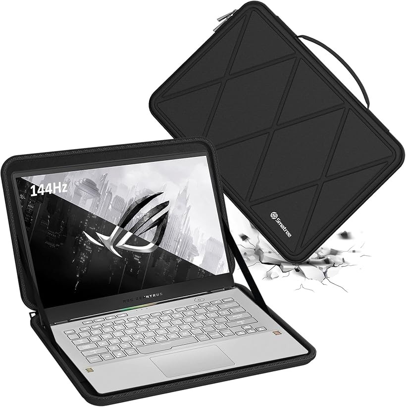 互換品 ハードEVA保護スリーブケース 14インチ ASUS ROG Zephyrus G14 2023 GA402などに適用 ハードケース 防水 (Black-For ASUS 14インチ, For ASUS 14インチ(X8253))|生活雑貨の大型店 暮匠