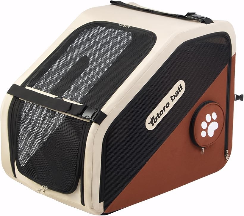 車載固定 ソフトクレート 小型犬 中型犬兼用 折りたたみ ペットケージ 4面メッシュ ソフトケージ 車用 後部座席 ペットドライブシート 車犬カーシート 多用途 (ワイン, L)｜生活雑貨の大型店　暮匠