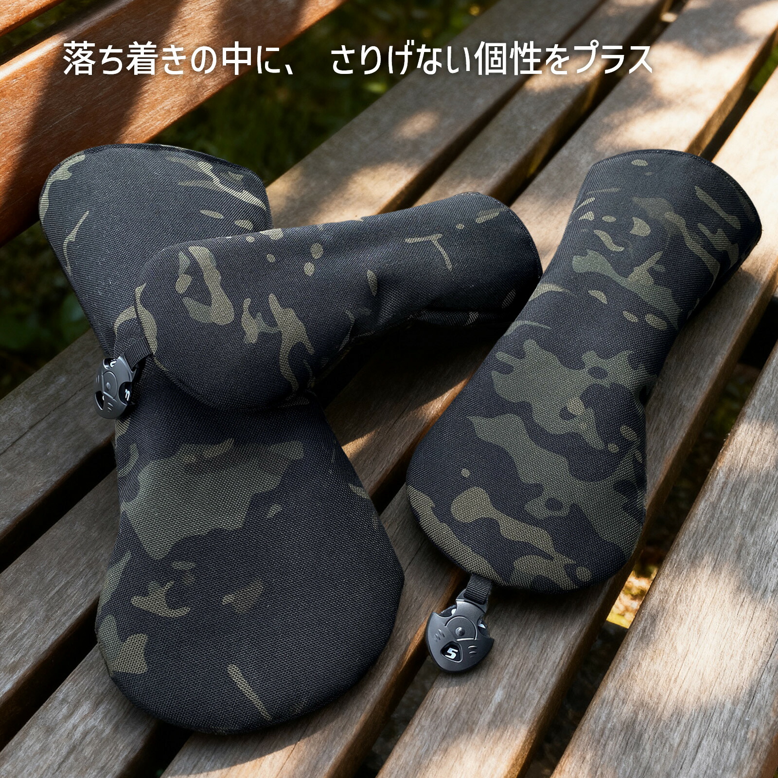ヘッドカバー セット ユーティリティ フェアウェイウッド ドライバー ゴルフ ヘッドカバー フェアウェイウッド カバー ゴルフヘッドカバー ウッド カバー ゴルフカバー UT 防水仕様 単品 4点セット ナイロン迷彩