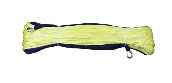 【沖縄・離島への配送不可】シンセティックロープ イエロー 4mm ｘ 100ｍ 1020kg