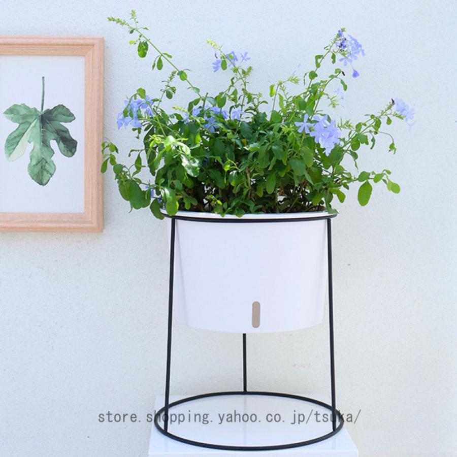 ボールプランタースタンド ブラックガーデニング用品 ガーデニング 園芸 鉢植え 栽培 庭 ベランダ 家庭 植物 花 鑑賞 花台 フラワー栽スタンドスリム 小型