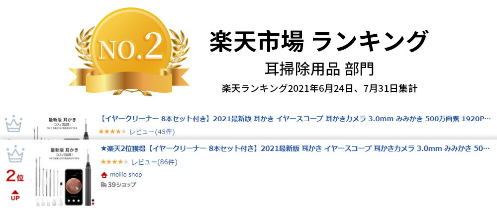 2位獲得 イヤークリーナーセット付き 3 0mm Ip67防水 みみかき 22年進化版 耳かきカメラ 19p高画質 耳かき イヤースコープ 500万画素