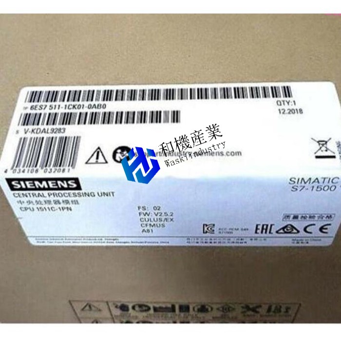 【新品★送料無料】1 PCS 6ES7511-1CK01-0AB0 CPU 1511C-1PN 6ES7 511-1CK01-0AB0- In Stock 【６ヶ月保証】