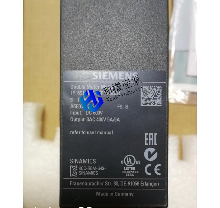 【新品★貨物輸送無料】6SL3120-2TE15-0AA4 / 6SL3 120-2TE15-0AA4 SINAMICS 【６ヶ月引き受ける】