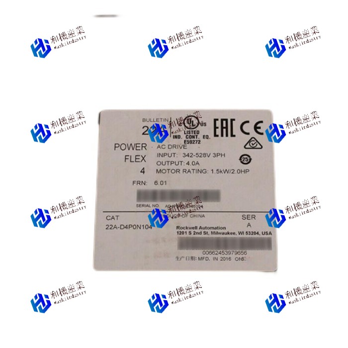 【新品★送料無料】Allen-Bradley 22A-D4P0N104 POWERFLEX 4 1.5 kW 2 HP ACドライブ22AD4P0N10 【6ヶ月保証】