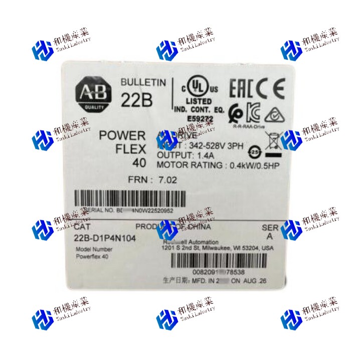 【新品★送料無料】22B-D1P4N104 0.4kW 0.5HP PowerFlex 40 DriveシリーズA【6ヶ月保証】 79,409円