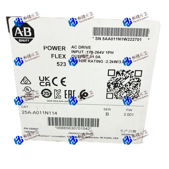 【新品★貨物輸送無料】25A-A011N114 PowerFlex 523 AC 運転 25AA011N104 【6ヶ月引き受ける】
