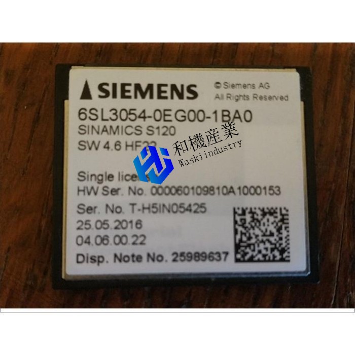 【新品★送料無料】Sinamics S 120 6SL3054-0EF00-1BA0コンパクトフラッシュカードCFカード 【６ヶ月保証】