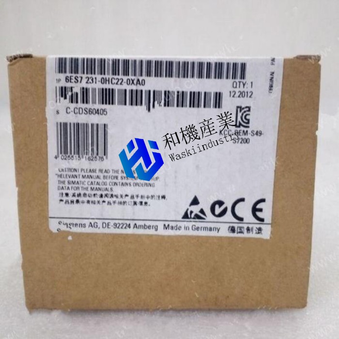 【新品★送料無料】6ES7231-0HC22-0XA0 Analog Input Module 6ES7 231-0HC22-0XA0 【６ヶ月保証】｜和機産業