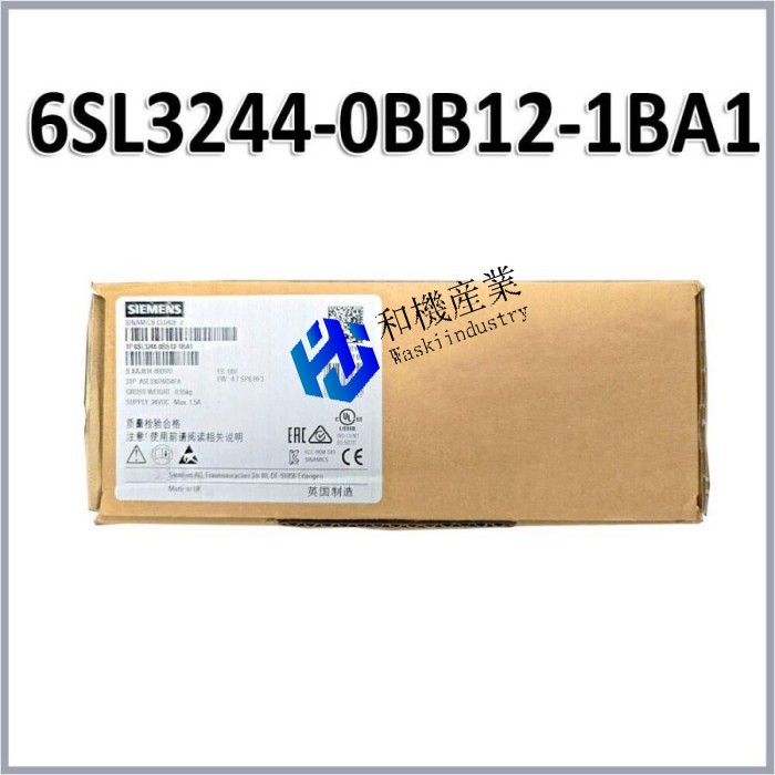【新品★送料無料】1 ピース 6SL3244-0BB12-1BA1 6SL3 244-0BB12-1BA1 制御モジュール 【６ヶ月保証】｜和機産業