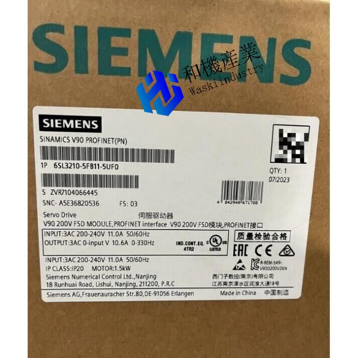 【新品★貨物輸送無料】6SL3210-5FB11-5UF0 6SL3 210-5FB11-5UF0 【６ヶ月引き受ける】